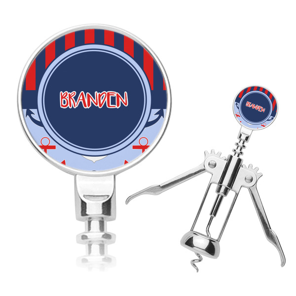 Custom Classic Anchor & Stripes Corkscrew (Personalized)