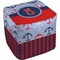 Classic Anchor & Stripes Cube Poof Ottoman (Bottom)