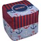 Classic Anchor & Stripes Cube Poof Ottoman (Top)