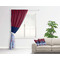 Classic Anchor & Stripes Curtain With Window and Rod - in Room Matching Pillow
