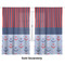 Classic Anchor & Stripes Curtains Double