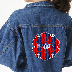 Classic Anchor & Stripes Large Custom Shape Patch - 2XL (Personalized)
