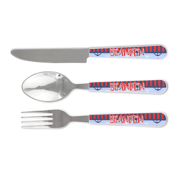 Custom Classic Anchor & Stripes Cutlery Set (Personalized)