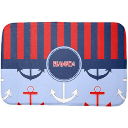 Classic Anchor & Stripes Dish Drying Mat (Personalized)