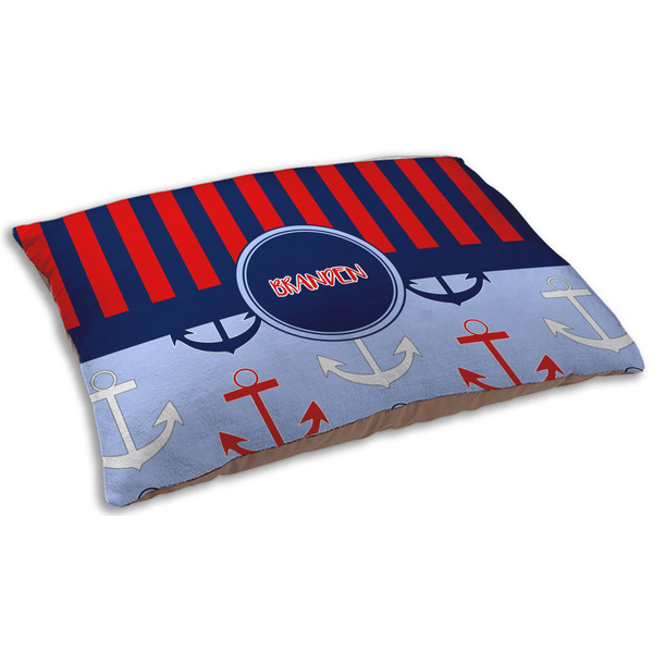 Classic Anchor & Stripes Dog Beds - SMALL