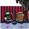 Classic Anchor & Stripes Dog Food Mat - Large LIFESTYLE