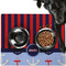 Classic Anchor & Stripes Dog Food Mat - Large w/ Name or Text