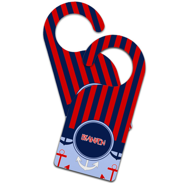 Classic Anchor & Stripes Door Hanger - MAIN