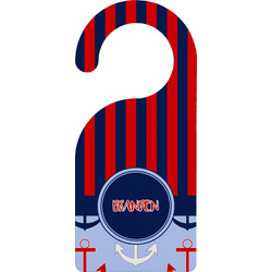 Classic Anchor & Stripes Door Hanger w/ Name or Text