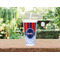 Classic Anchor & Stripes Double Wall Tumbler with Straw Lifestyle