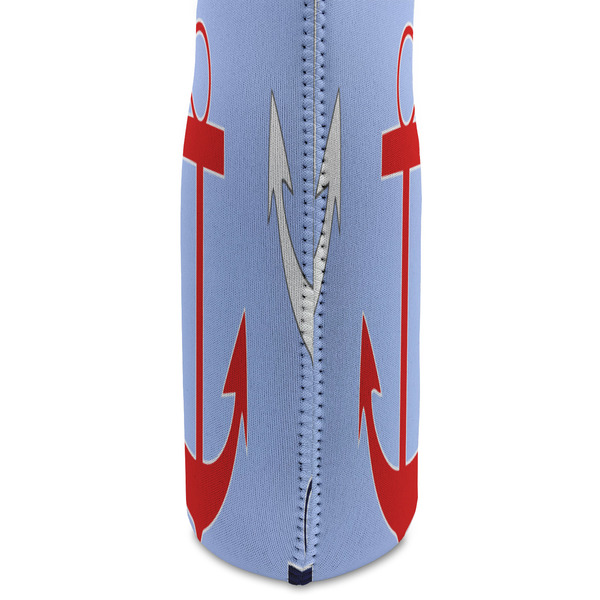 Classic Anchor & Stripes Double Wine Tote - DETAIL 2 (new)