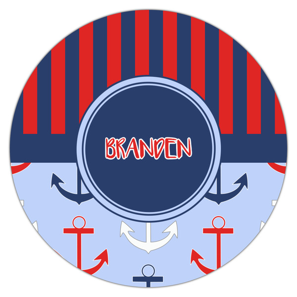 Classic Anchor & Stripes Drink Topper - Large - Single