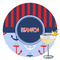 Classic Anchor & Stripes Drink Topper - XLarge - Single with Drink
