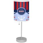 Classic Anchor & Stripes 7" Drum Lamp with Shade Polyester (Personalized)