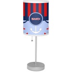 Classic Anchor & Stripes Lamp with Drum Shade (Personalized)