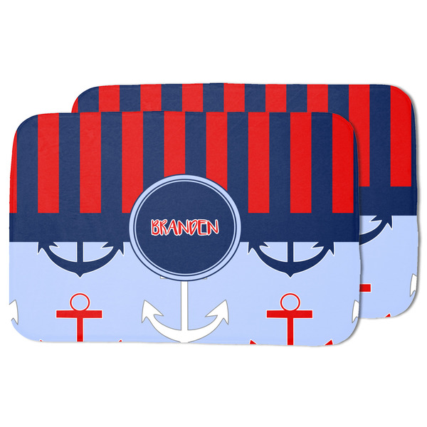Classic Anchor & Stripes Drying Dish Mat - MAIN