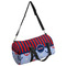 Classic Anchor & Stripes Duffle bag with side mesh pocket