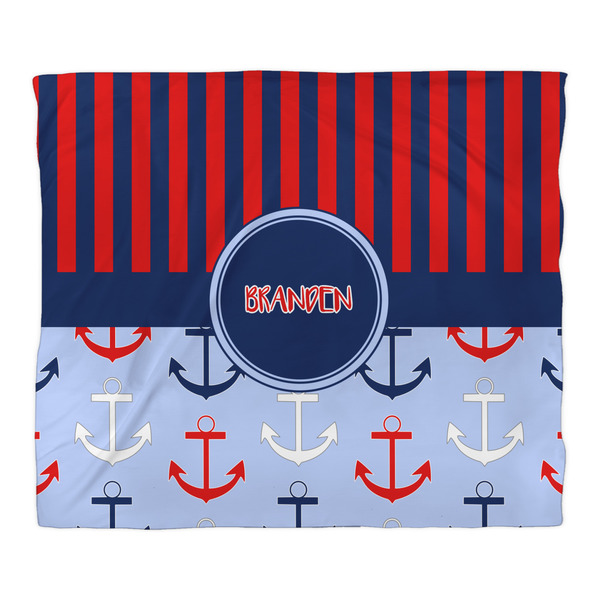 Classic Anchor & Stripes Duvet Cover - King - Front