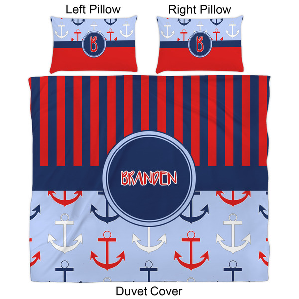 Classic Anchor & Stripes Duvet Cover Set - King - Approval