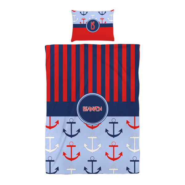 Classic Anchor & Stripes Duvet Cover Set - Twin XL - Alt Approval