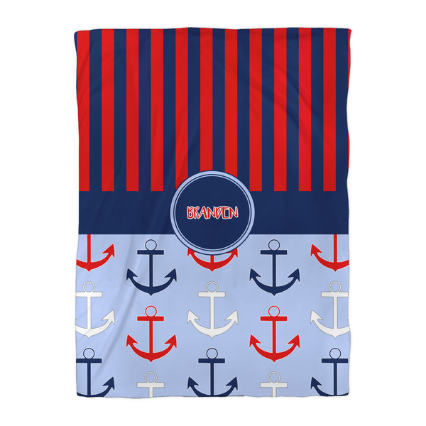 Classic Anchor & Stripes Duvet Cover - Twin XL - Front