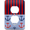 Classic Anchor & Stripes Electric Outlet Plate