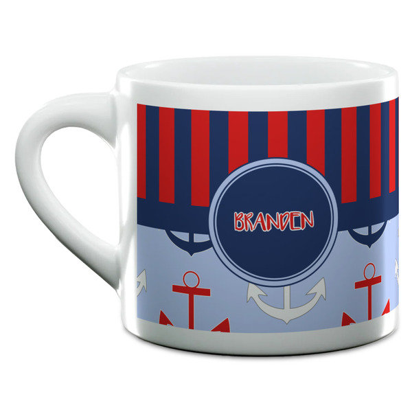 Classic Anchor & Stripes Espresso Cup - 6oz (Double Shot) (MAIN)