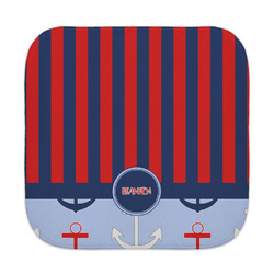 Classic Anchor & Stripes Face Towel (Personalized)