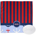 Classic Anchor & Stripes Washcloth (Personalized)