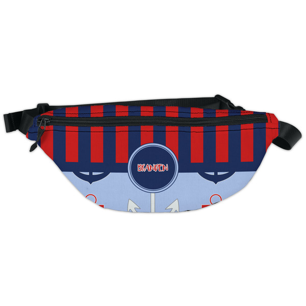 Custom Classic Anchor & Stripes Fanny Pack - Classic Style (Personalized)
