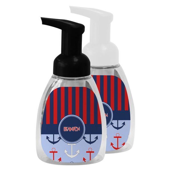 Classic Anchor & Stripes Foam Soap Bottles - Main