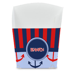 Classic Anchor & Stripes French Fry Favor Boxes (Personalized)
