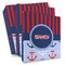 Classic Anchor & Stripes Full Wrap Binders - PARENT/MAIN