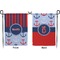 Classic Anchor & Stripes Garden Flag - Double Sided Front and Back