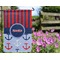 Classic Anchor & Stripes Garden Flag - Outside In Flowers