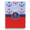 Classic Anchor & Stripes Garden Flags - Large - Double Sided - BACK