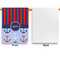 Classic Anchor & Stripes Garden Flags - Large - Single Sided - APPROVAL