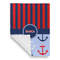 Classic Anchor & Stripes Garden Flags - Large - Single Sided - FRONT FOLDED