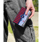 Classic Anchor & Stripes Genuine Leather Womens Wallet - In Context