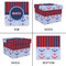 Classic Anchor & Stripes Gift Boxes with Lid - Canvas Wrapped - Medium - Approval