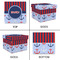 Classic Anchor & Stripes Gift Boxes with Lid - Canvas Wrapped - Small - Approval