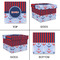 Classic Anchor & Stripes Gift Boxes with Lid - Canvas Wrapped - X-Large - Approval