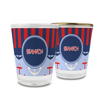 Classic Anchor & Stripes Glass Shot Glass - 1.5 oz (Personalized)