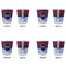 Classic Anchor & Stripes Glass Shot Glass - Standard - Set of 4 - APPROVAL