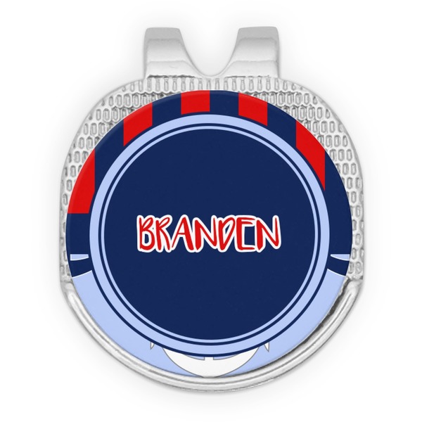 Classic Anchor & Stripes Golf Ball Hat Marker Hat Clip