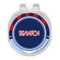 Classic Anchor & Stripes Golf Ball Marker - Hat Clip - Silver
