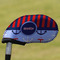 Classic Anchor & Stripes Golf Club Iron Cover (Personalized)