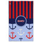 Classic Anchor & Stripes Golf Towel - Front (Large)