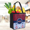 Classic Anchor & Stripes Grocery Bag - LIFESTYLE