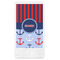 Classic Anchor & Stripes Guest Napkin - Front View